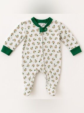 Magnolia Baby Mallard Duck Pima Cotton Footie Sleeper 6 months